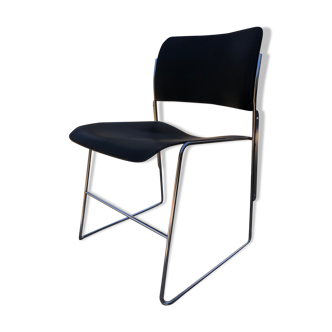 David rowland chair 404, black and steel to restore