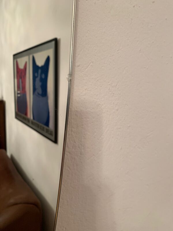 Miroir asymétrique années 1960 33x90cm