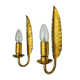 Pair of "leaf" sconces by Ferro Arte, Spain, 1960
