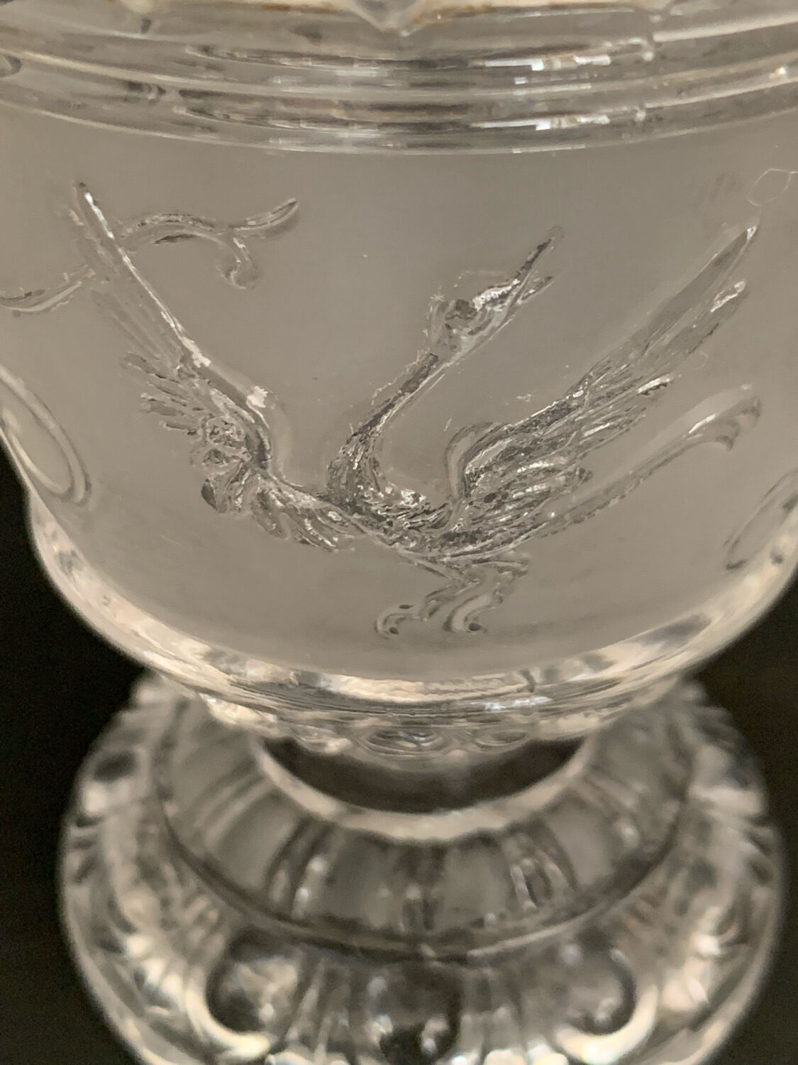 Baccarat crystal mustard