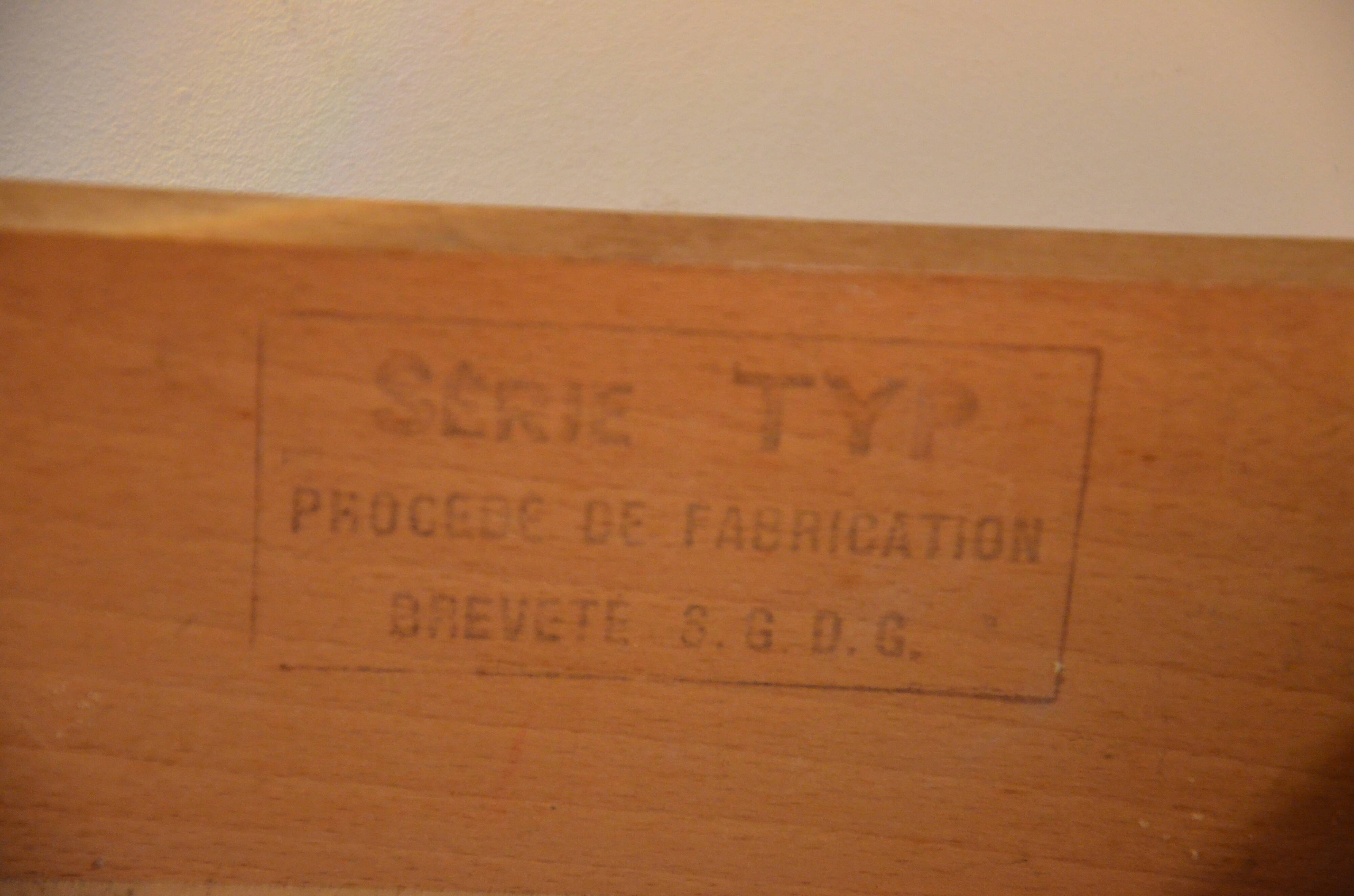 Small vintage oak administration desk