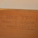 Small vintage oak administration desk