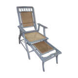 Chaise longue cannée