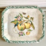 Fruit décor dish Italy 1970, Due Torri