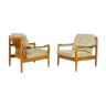 Pair of vintage 1960 Scandinavian armchairs