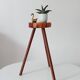 Brutalist tripod stool from the 1960s.