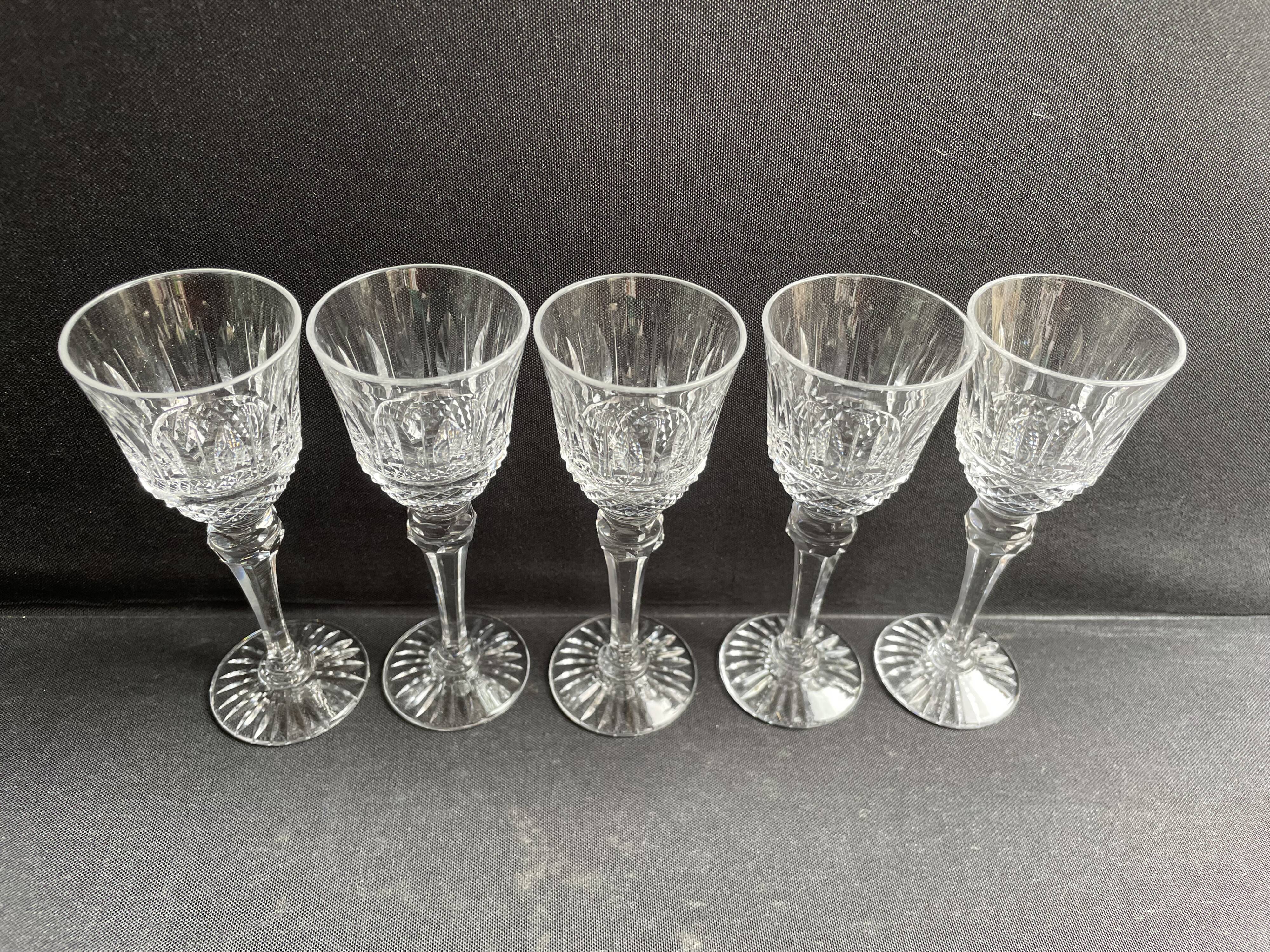 5 Water glasses – Mouth-blown and hand-cut crystal