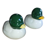 Vintage barbotine ducks
