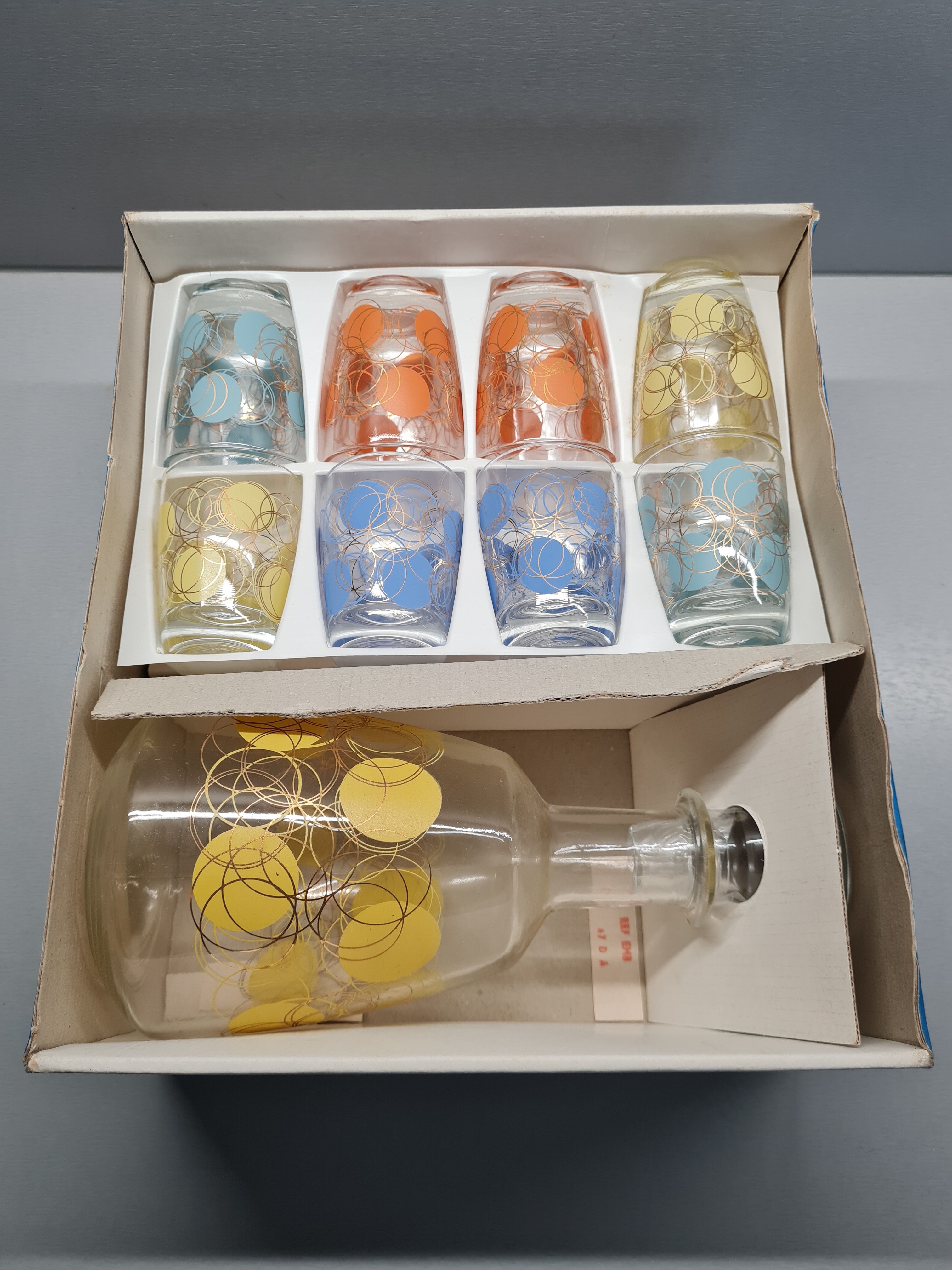 Service in Porto vintage glassware crystal of Arques France