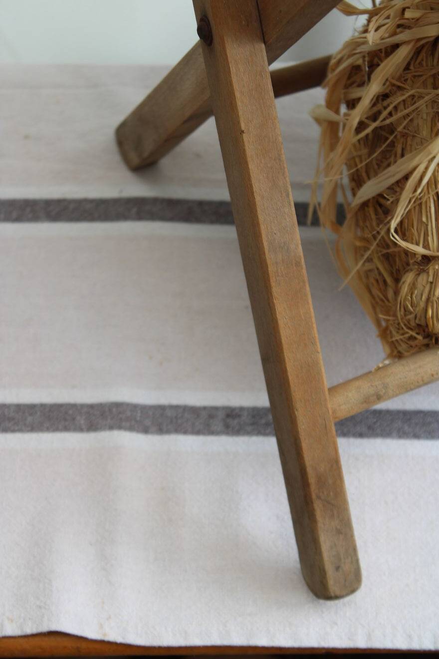 Old wooden folding chair