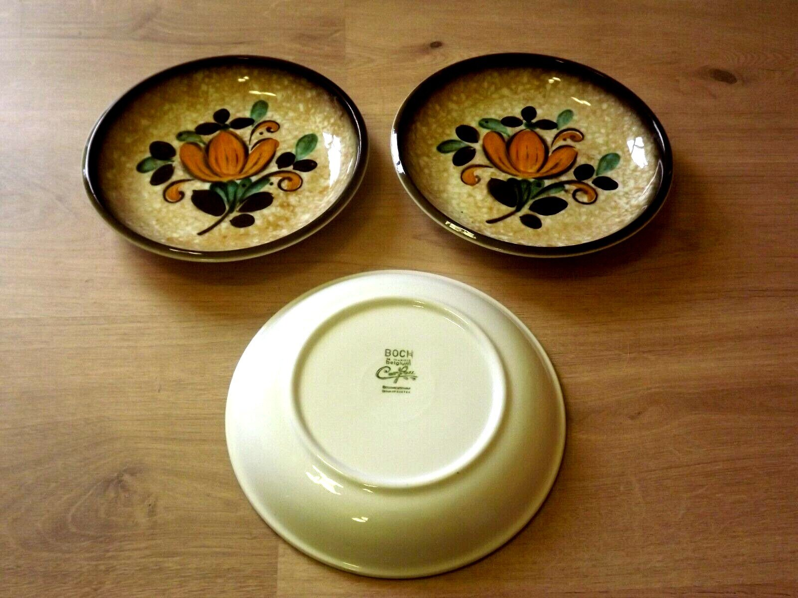 Vintage Boch La Louvière Corfou Collection Set of 3 Small Bowls