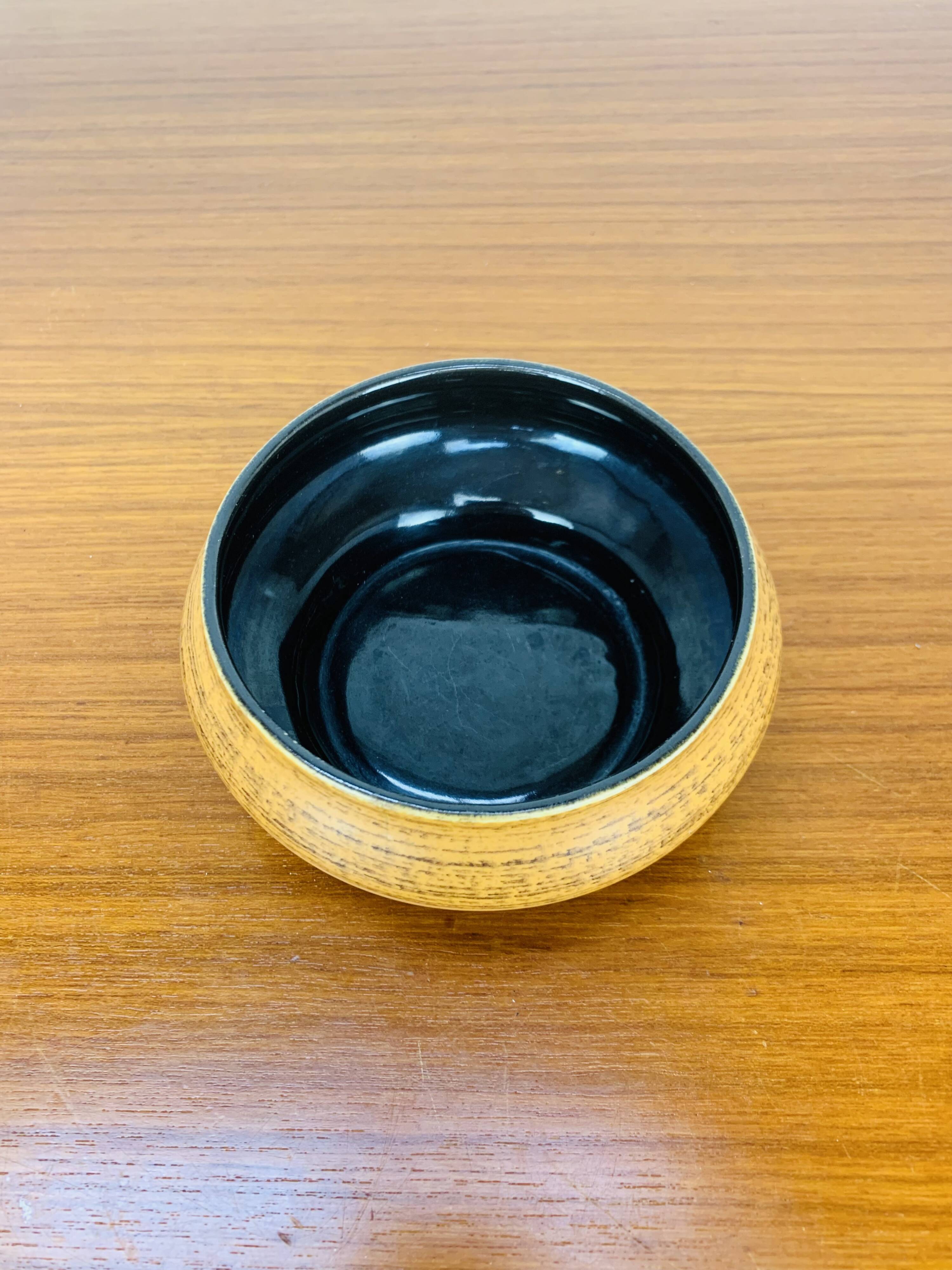 Vintage West Germany yellow ceramic empty pocket