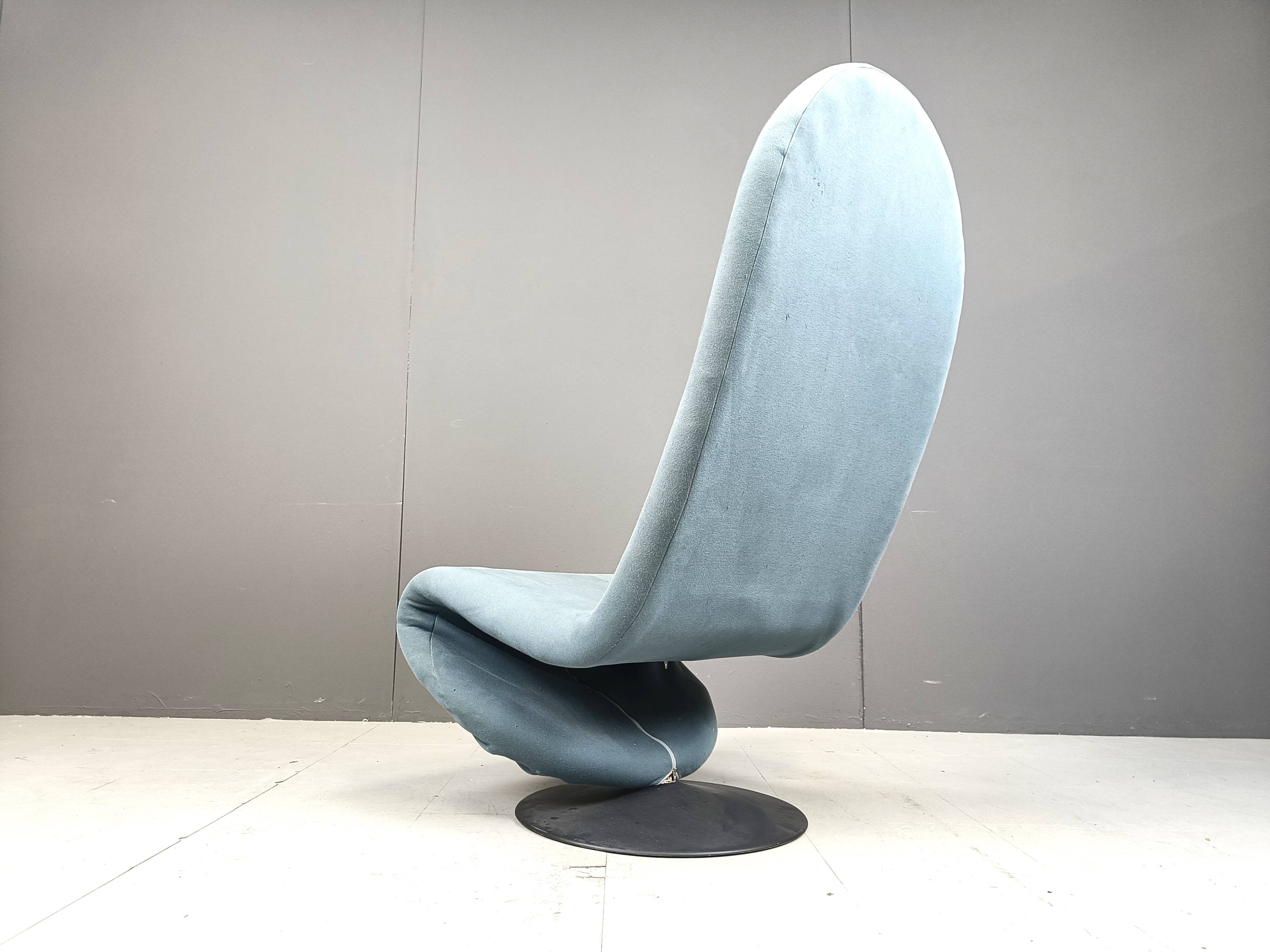 1-2-3 High Back Chair for Fritz Hansen by Verner Panton for Fritz Hansen, 1970s