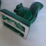 Pair of Art Deco ceramic book clamts