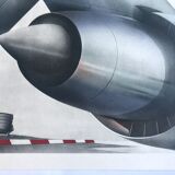 Original lithograph by Peter Klasen, Aerodrome, 1978