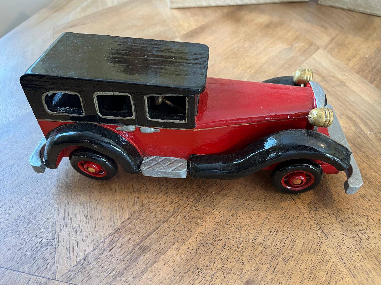 Set of 4 vintage wooden cars