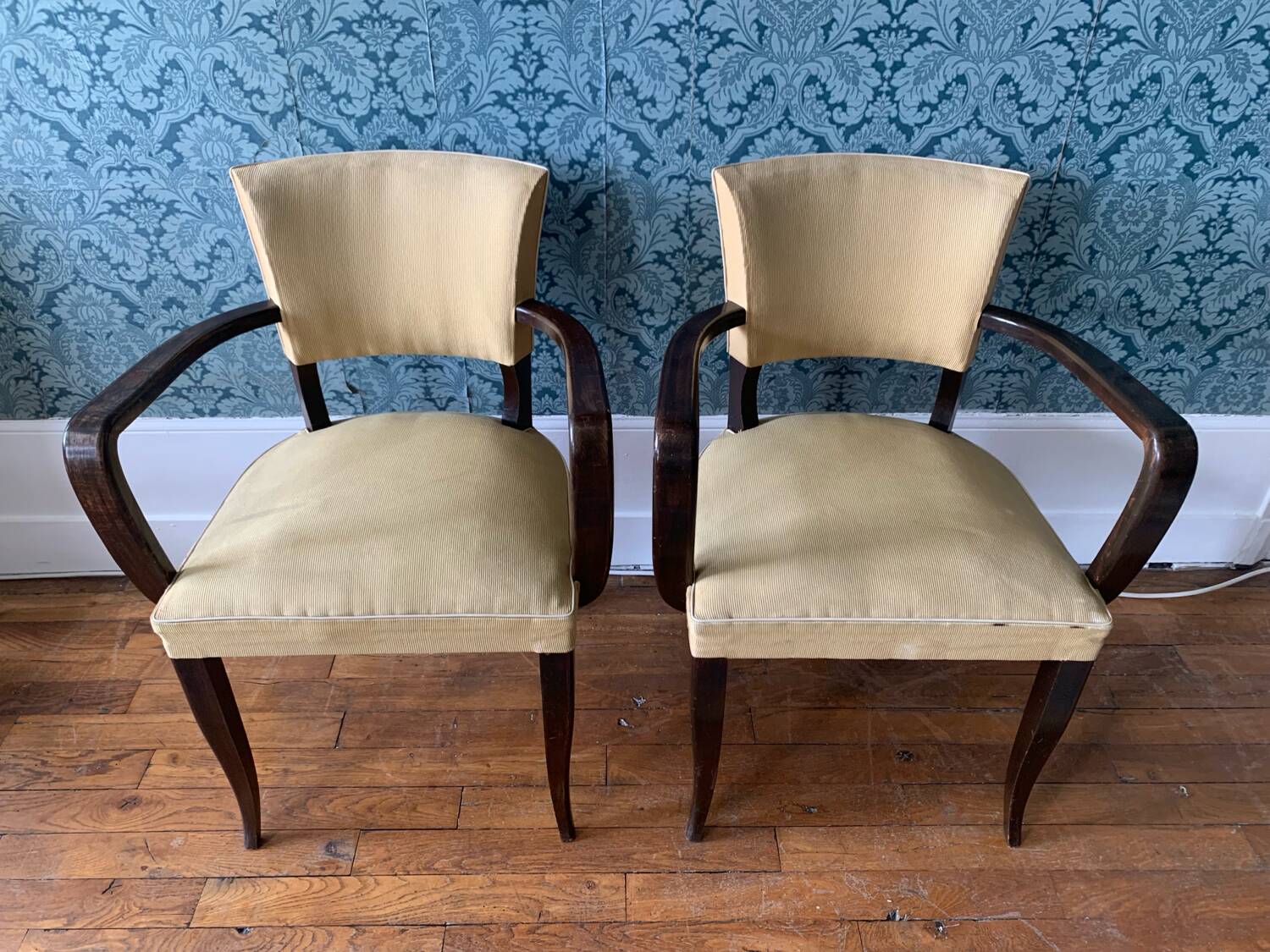 Paire de fauteuils Bridge Art déco