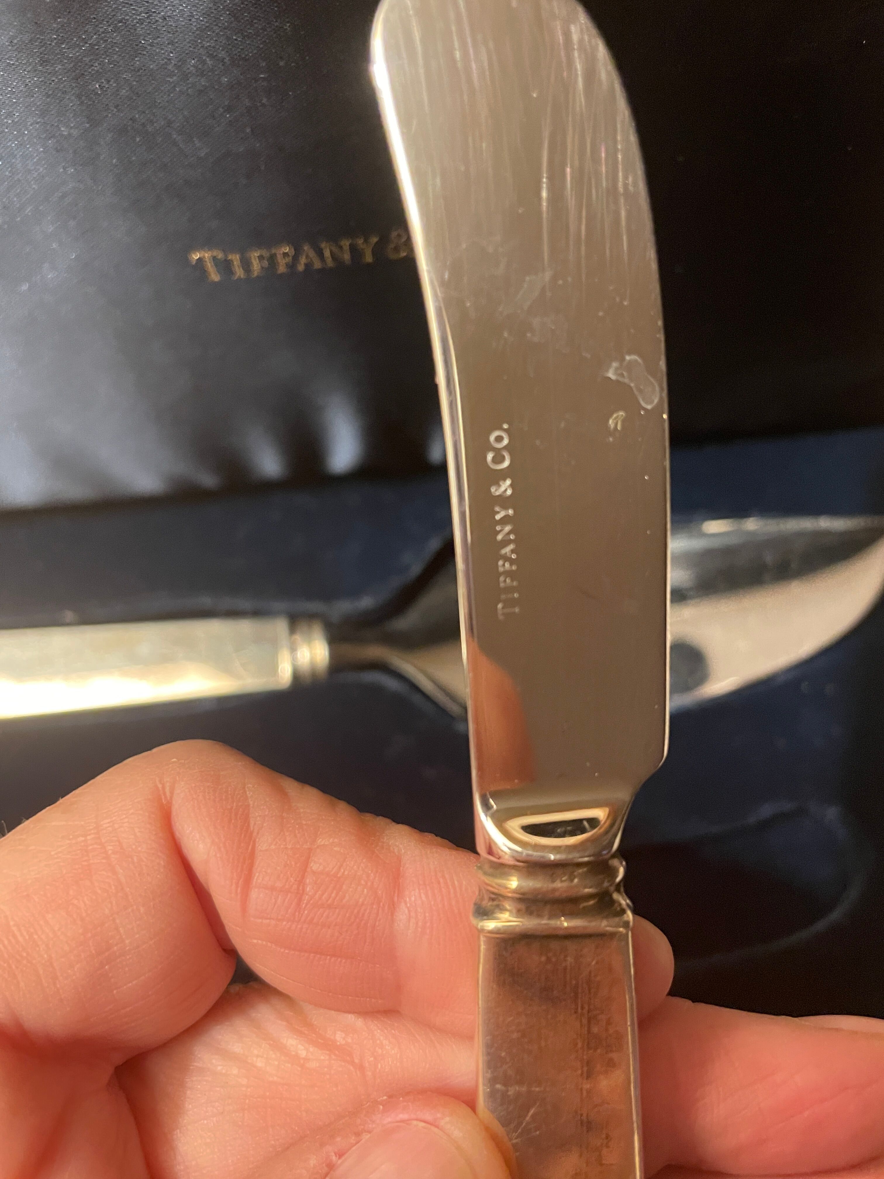 Tiffany and Co cheese serving knives