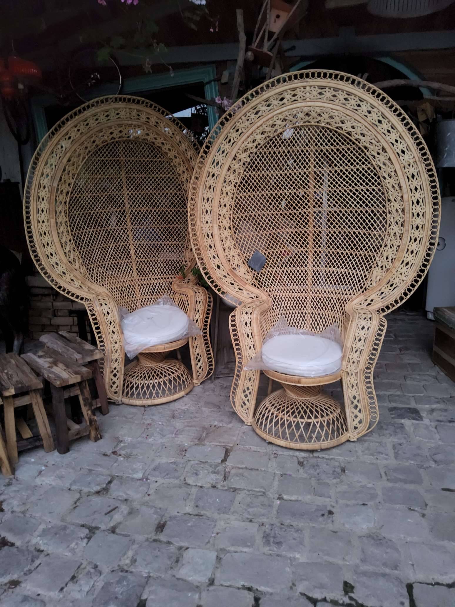 Pair of Emmanuelle armchairs