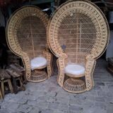 Pair of Emmanuelle armchairs