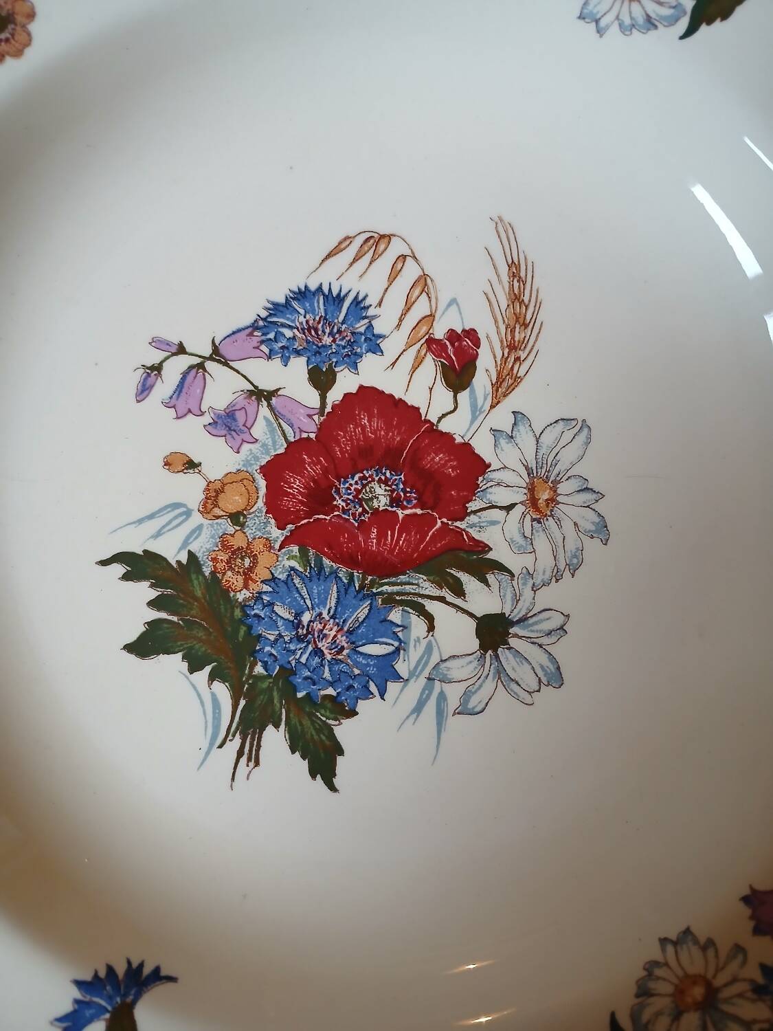 7 antique deep plates from Digoin and Sarreguemines