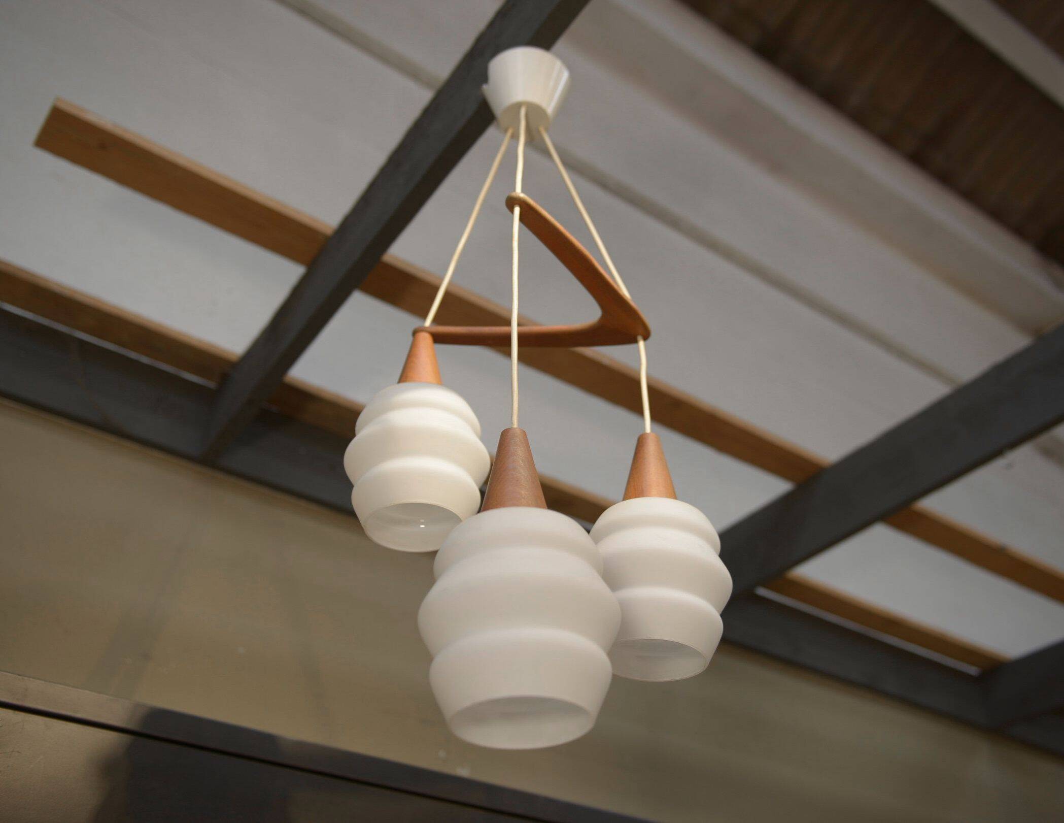 Boomerang chandelier by Louis KALFF for PHILIPS 1950's