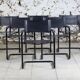 Lot de 6 fauteuils cantilever bauhaus style MG5 Grassi, 1970