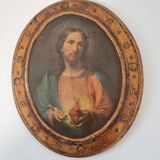 icon Jesus Christ sacred heart - religious, Christianity