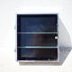 Vintage wall pharmacy, oval mirror cabinet, bathroom, 1 mirror door, shelves