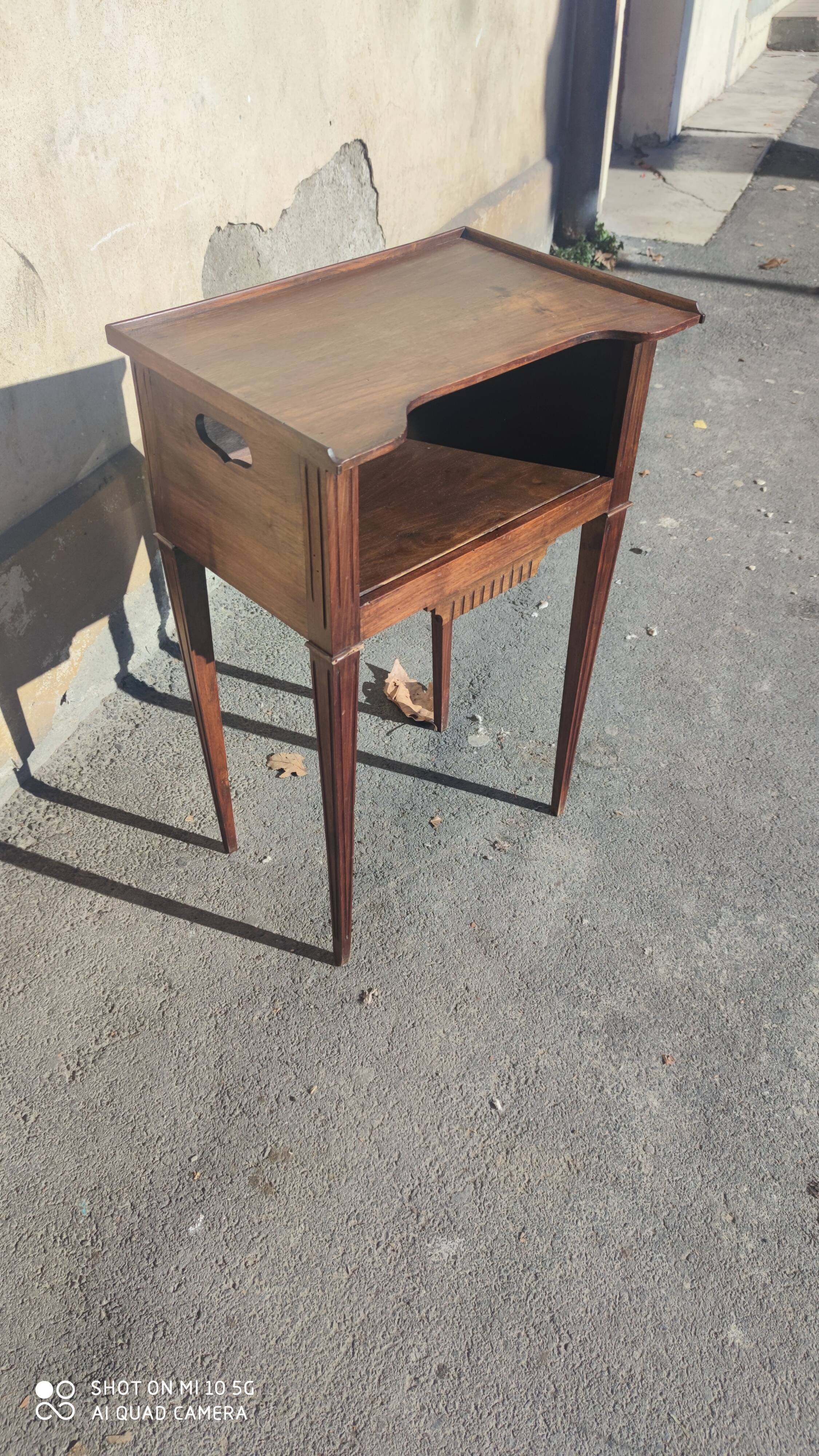 Louis XVI style walnut side table, circa 1930