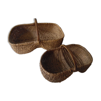 Paire de paniers à prune très anciens