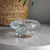 Molded glass candle holder