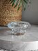 Molded glass candle holder