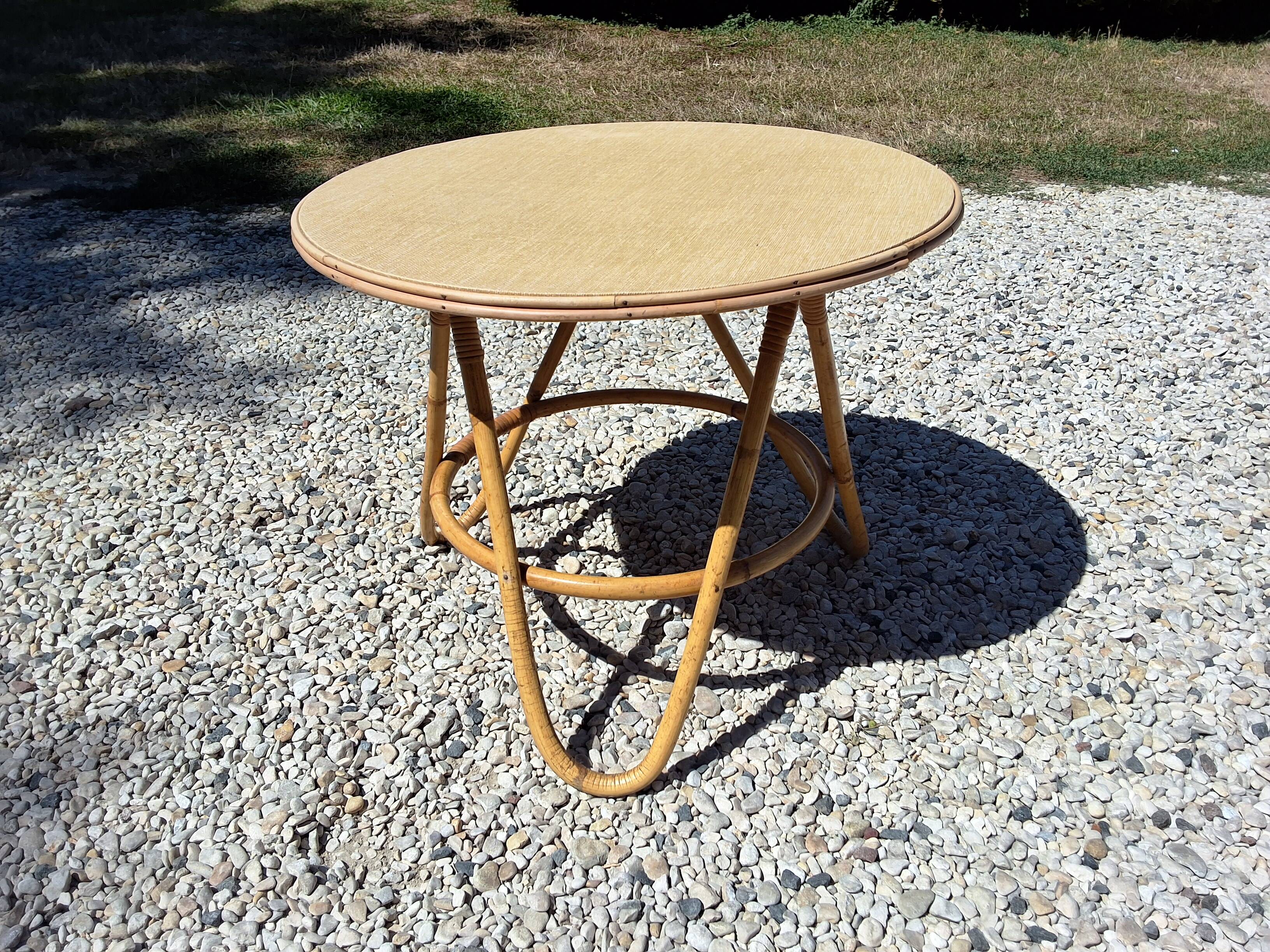 Rattan coffee table