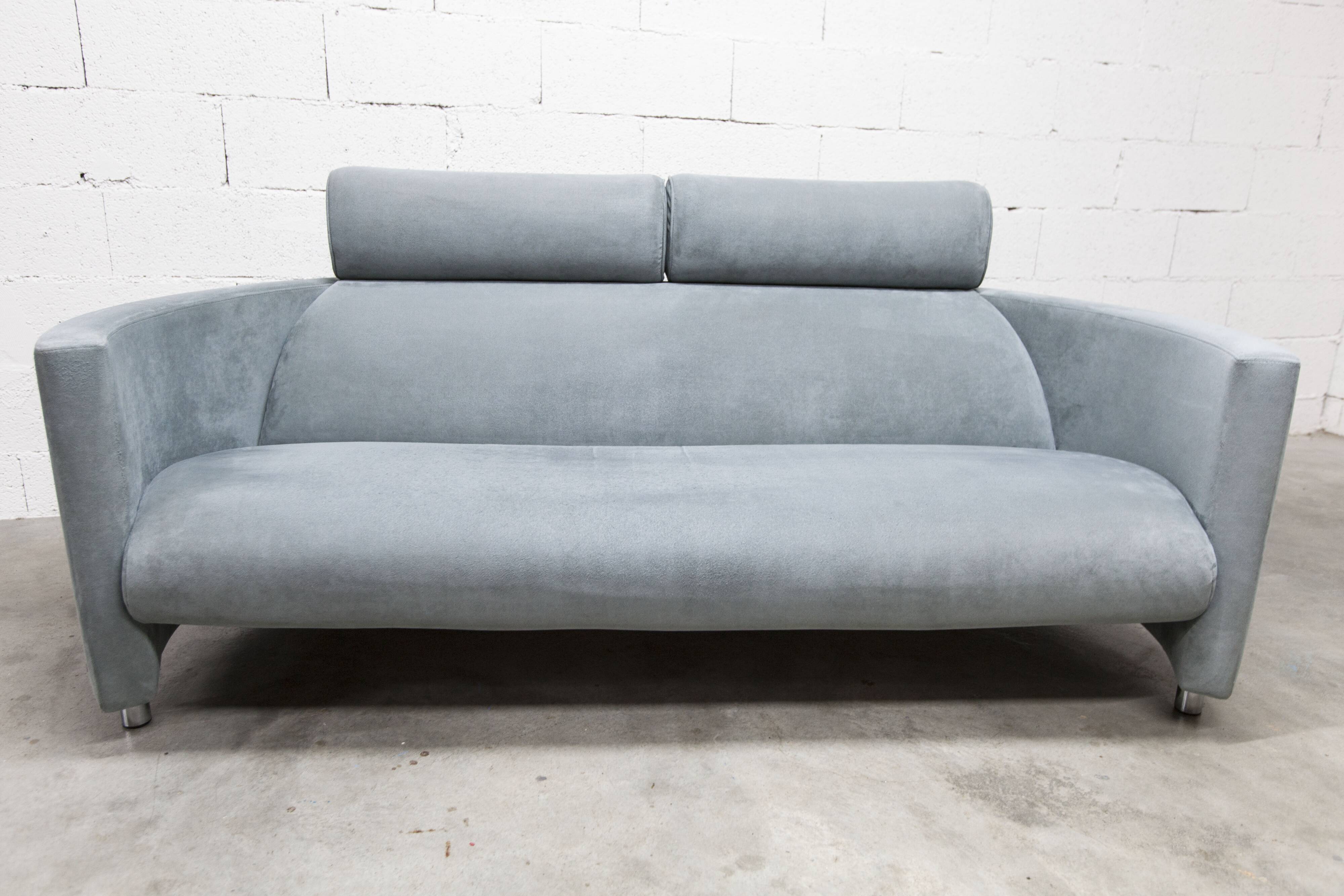 Negresco Sofa Design Bernard Massot for Neology France Moiré Velvet