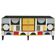 Mid Modern Italian Cabinet with Original 1950s Structure, Murano Glass and Brass