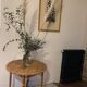 Rattan table for 4 people 70s