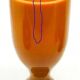 Angel vase, modernism, orange glass, designed by S. Sadowski, Poland, 1970s
