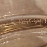 Daum Nancy - Cylindrical Vase, Citrine Colour, Circa 1930