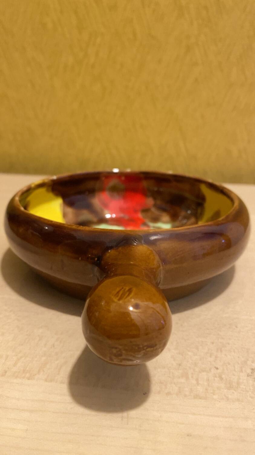 Vintage Anduze fondue pot