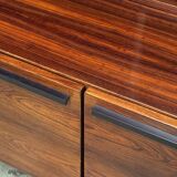 Scandinavian library in rosewood designed by Ib Kofod Larsen.