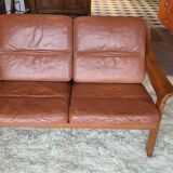 Vintage Sofa and Armchair by Poul Jeppesens Møbelfabrik, Denmark, 1960s,