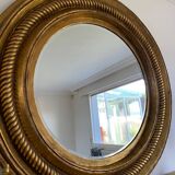 Large golden mirror