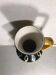 Former vase Scheurich europ linie ceramics beige - black - anse germany vintage