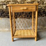 Rattan nightstand