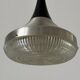 Crystal glass ceiling light with a metal frame, 1960s, Germany