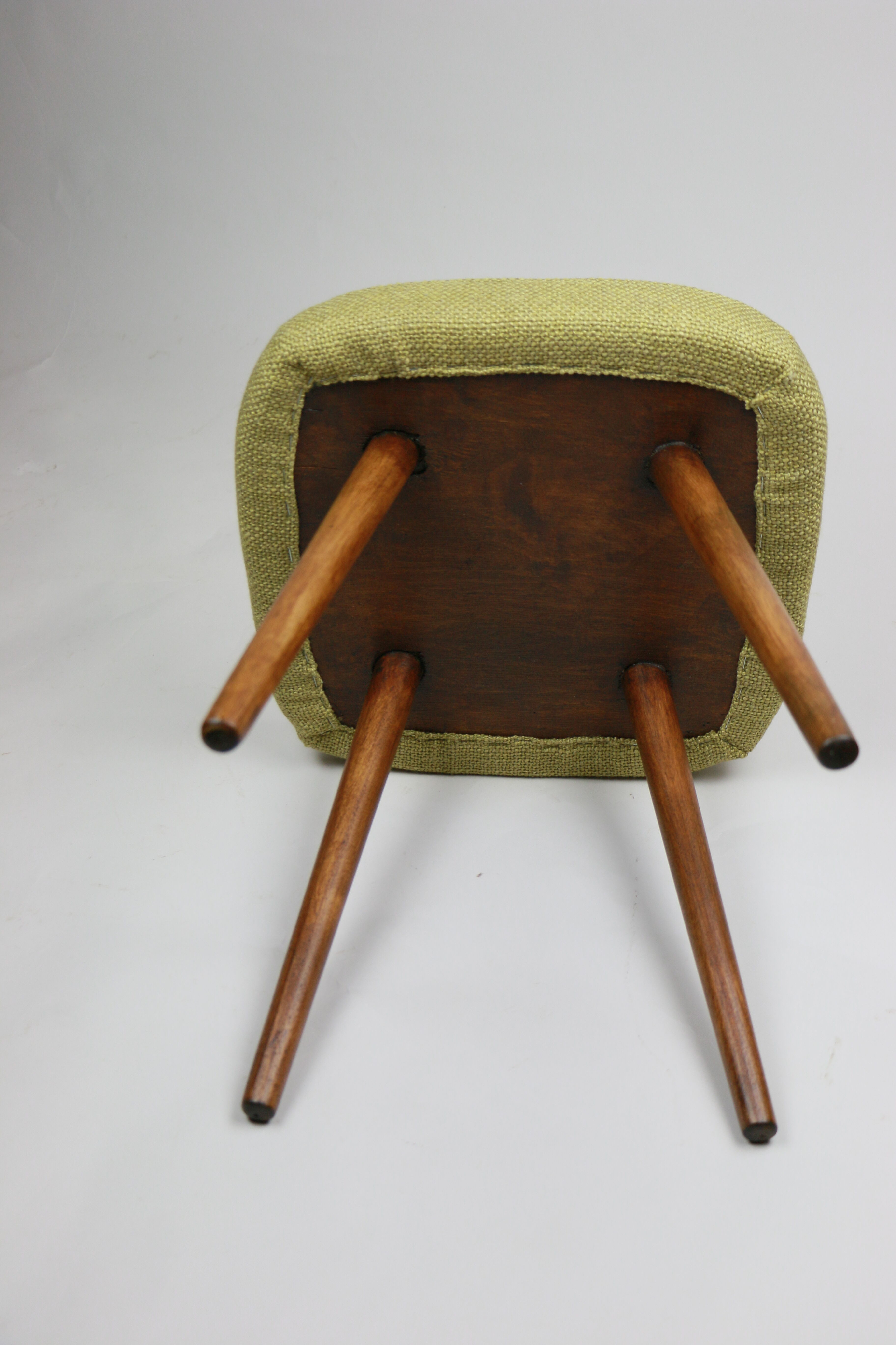 Vintage yellow stool, 1970