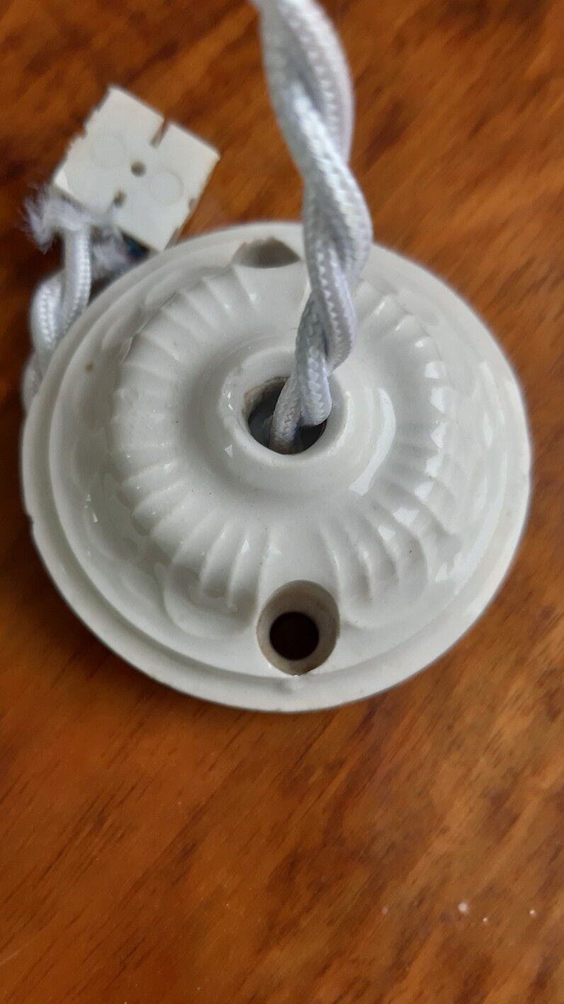 Vintage glass suspension Clichy