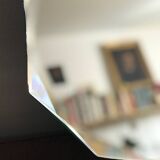 Antique dodecagon art deco beveled mirror