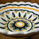 Quimper HB plate with Breton geometric design, vintage ceramic.